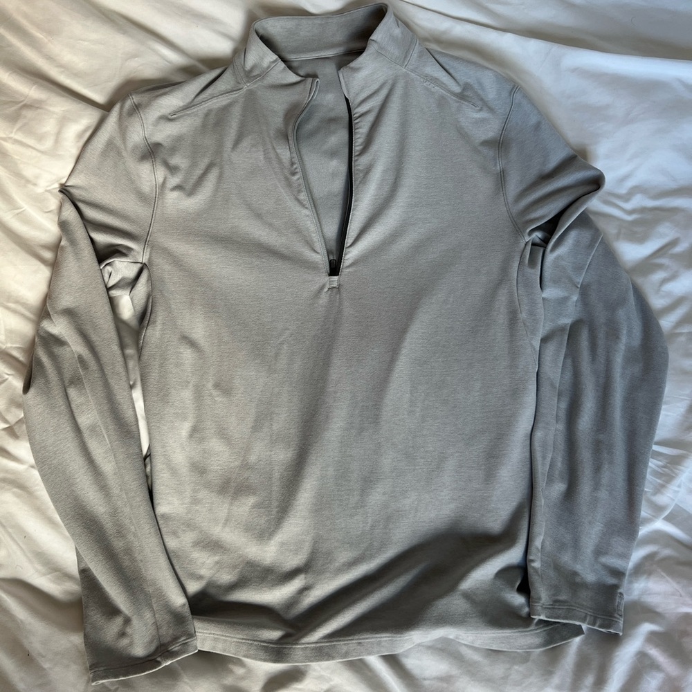 Lululemon half-zip/quarter-zip (M) grey